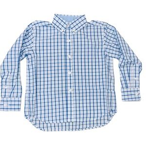 Boys' 3T Blue Plaid Long Sleeve